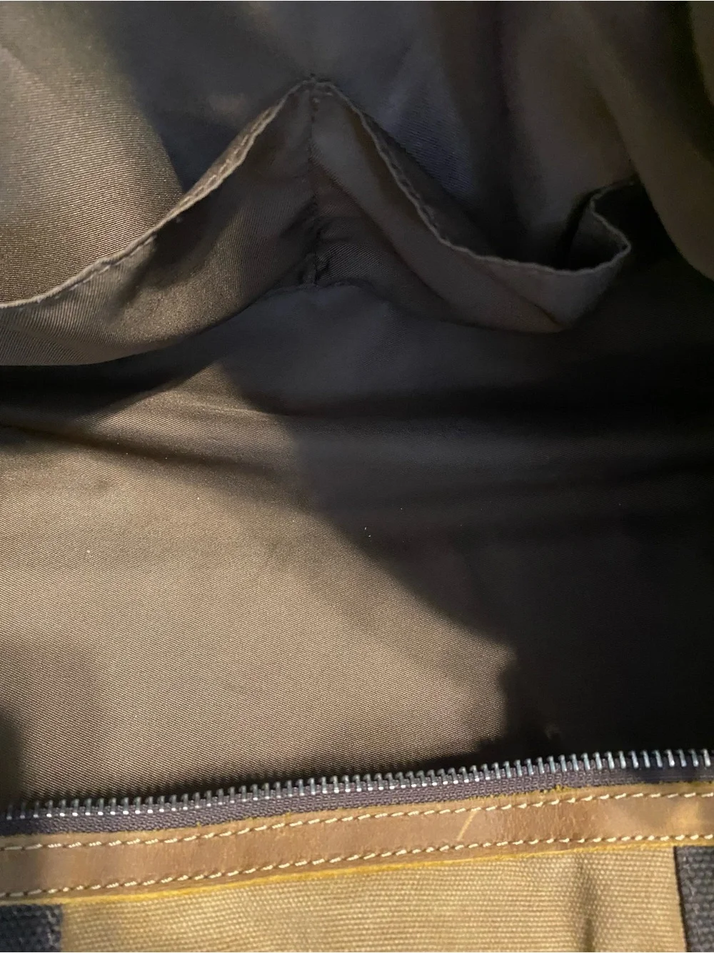 Newhey Waxed Canvas & Leather Weekend Duffel Bag in Tan